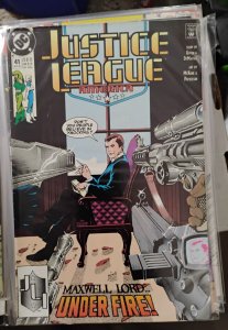 JUSTICE LEAGUE AMERICA  # 41 1990 DC COMICS maxwell lord
