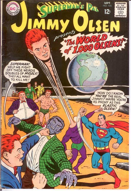 JIMMY OLSEN 105 F-VF September 1967 COMICS BOOK