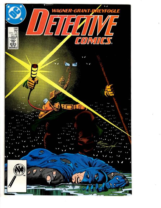 5 Detective Comics DC Comic Books # 584 586 587 588 589 Batman Robin WM5