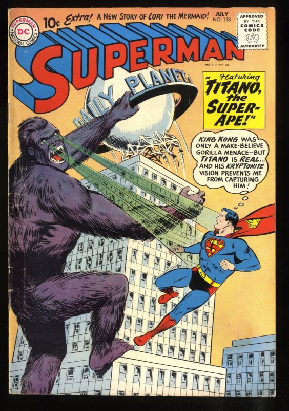 Superman #138 VG 4.0