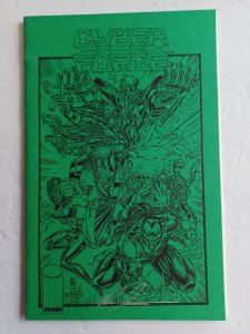 Cyber Force #1 Ashcan Green Signed By Marc Silvestri - 1992