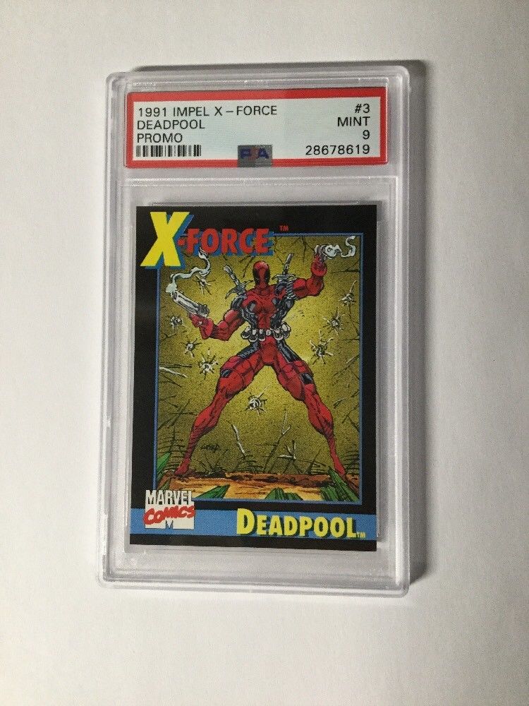 Deadpool Impel #3 X-force 1 Promo Trading Card PSA Graded 9 Mint 2nd ...