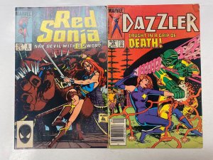 4 MARVEL comic books Red Sonja #8 Dazzler #39 Saga Crystar #3 11 15 KM15