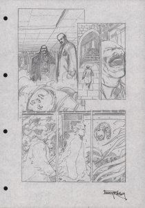 Hero Transformation Pencil Page Layout - Signed Art By Barry Kitson - 2023