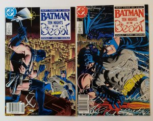 BATMAN #417-420 (TEN NIGHTS OF THE BEAST) 4 ISSUE SET DC COMICS 1988 VF/VF+