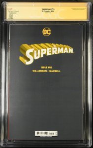 SUPERMAN #16 DC COMICS SZERDY VARIANT 2024 CGC SS 9.8 NM SIGNED NATHAN SZERDY