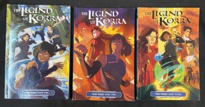 THE LEGEND OF KORRA GRAPHIC NOVELS 1-3 VF/NM NICKELODEON, DARK HORSE