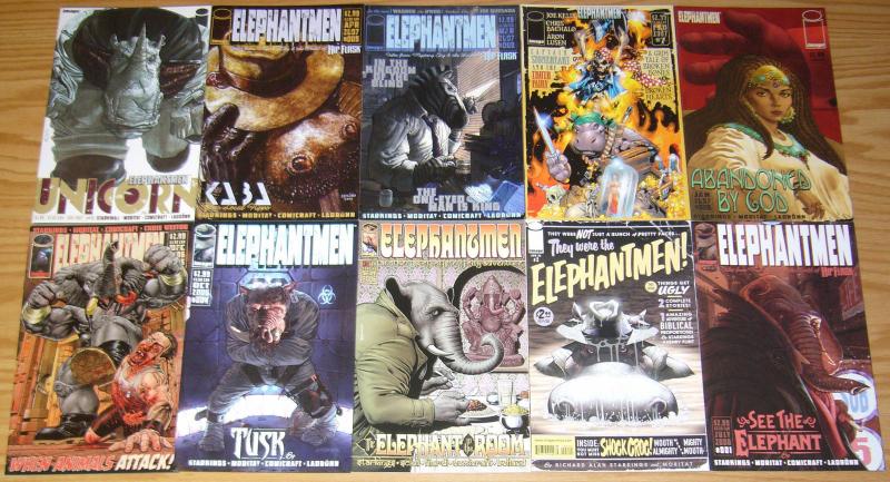 Elephantmen #1-80 VF/NM complete series + (5) more  j. scott campbell/ladronn 18