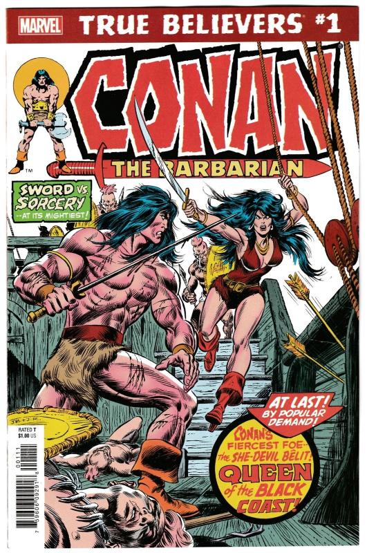 True Believers Conan The Barbarian Queen Of The Black Coast #1 (2019) NM