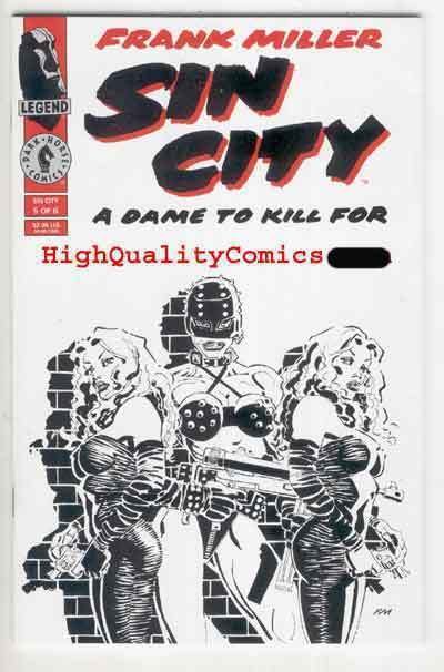 SIN CITY A DAME TO KILL FOR #5, NM, Frank Miller, Movie, Marv, Femme Fatales
