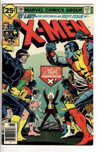 X-MEN 100 F/VF 7.0;NEWSSTAND;1st NEW vs. OLD  XMEN.