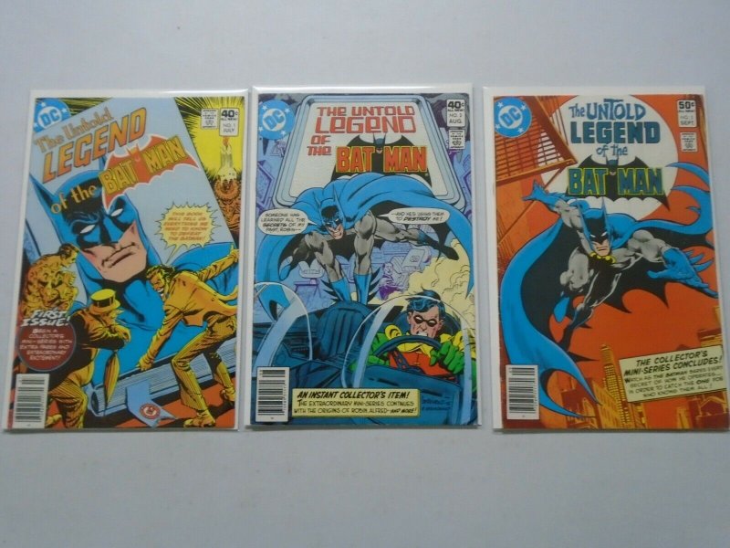 The Untold Legend of the Batman Set: #1-3 4.0 VG (1980)