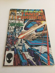 Transformers 4 Vf- Very Fine- 7.5 Marvel Comics