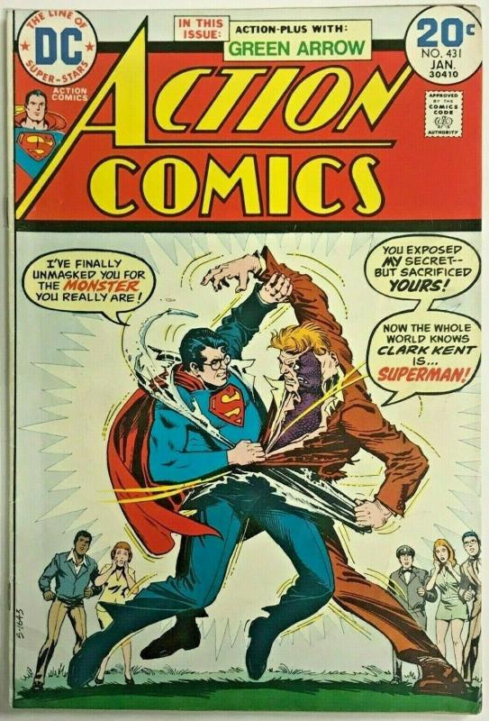 ACTION COMICS#431 FN 1974 SUPERMAN DC BRONZE AGE COMICS
