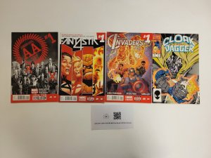 4 Marvel Comics #1 AA + #1 Fant4stk + #1 Invaders + #10 Cloak and Dagger 82 TJ4