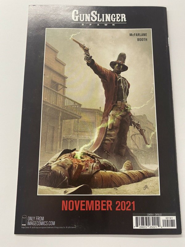GUNSLINGER SPAWN #1 CVR H 1:50 Capullo Image Comics NM 2021 IN-HAND SHIPS NOW!