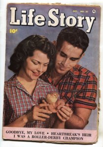 Life Story #31-- 1951-- Golden Age-- Romance comic-- Roller Derby story