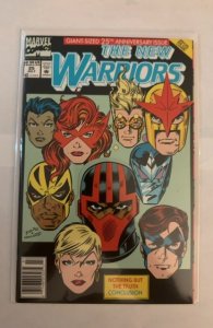 The New Warriors #25 NEWSSTAND EDITION *DIECUT