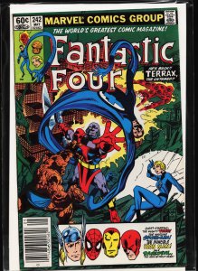 Fantastic Four #242 Newsstand Edition (1982) Fantastic Four