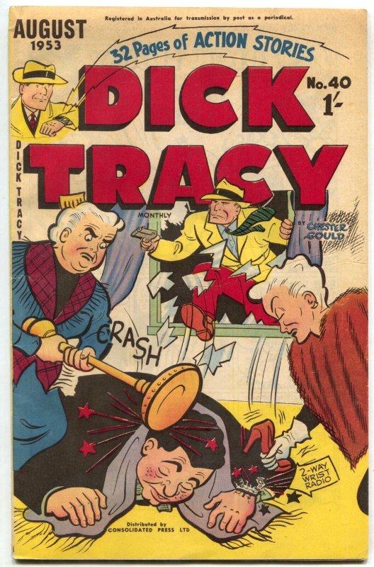 Dick Tracy #40 1953- Australian comic book- F/VF 