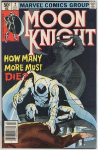 Moon Knight #2 (1980) - 7.5 VF- *How Many More Must Die* Newsstand
