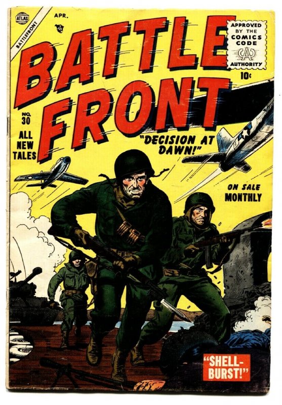 BATTLE FRONT #30 comic book DON HECK ART WW I KOREA WW II ATLAS