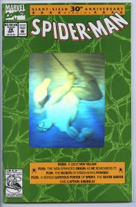 SPIDER-MAN #26 - 9.2, WP - Silver hologram cover - Captain America