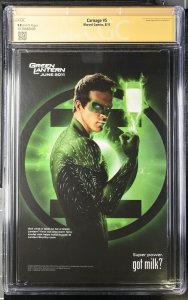 Carnage (2011) # 5 (CGC 9.8 SS) Signed Clayton Crain * Marvel Comics * Zeb Wells