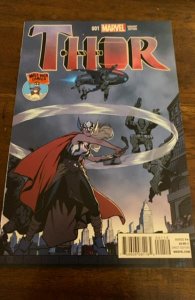 Thor #1 Mile High Comics Cover (2014)giant attacking Ribik cover