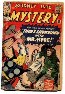 JOURNEY INTO MYSTERY #100 1963-THOR-MR HYDE-KIRBY-FOX g-