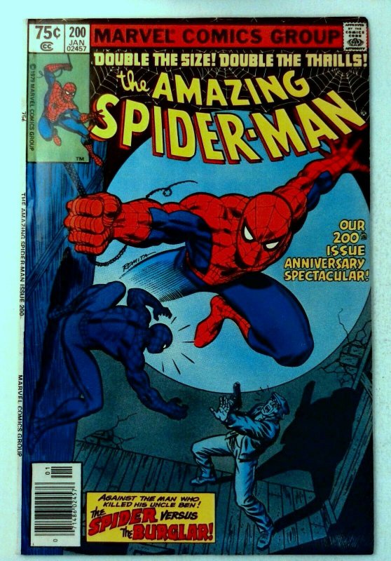 Amazing Spider-Man #200 Marvel 1980 VF- Key Origin Spider-Man Retold Comic Book