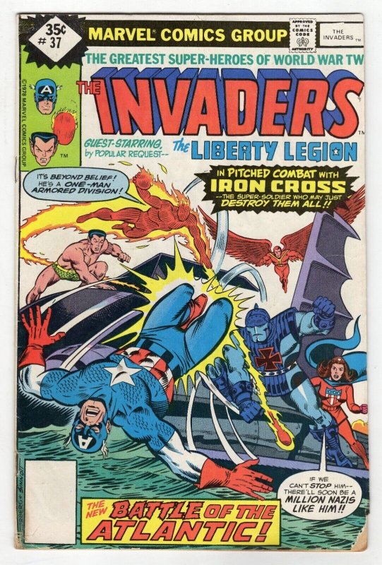 Invaders #37 VINTAGE 1978 Marvel Comics 1st Lady Lotus