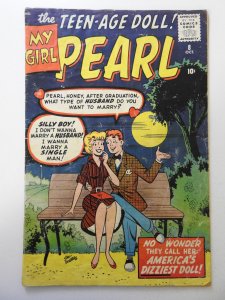 My Girl Pearl #8 (1960) GD Condition moisture damage, rust on staples