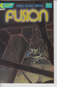 FUSION #3 (1987) Glossy NM, white paper.