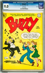 Buzzy #1 (1944) CGC 9.0! White Pages! Carson City Pedigree!