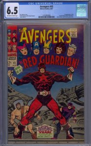 AVENGERS #43 CGC 6.5 1ST RED GUARDIAN BLACK WIDOW HERCULES JOHN BUSCEMA