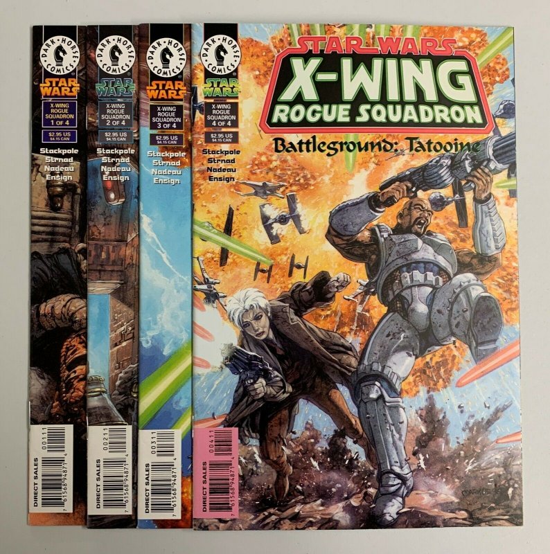 Star Wars X-Wing Rogue Squadron Battleground Tatooine #9-12 Dark Horse 1995 9.0+ 