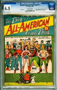 The Big-All American Comic Book (1944) CGC 6.5! OW Pages!