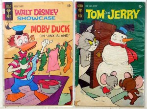 Walt Disney Lot of 2 #Showcase 2, Tom & Jerry 151 1971 Western Moby Duck Comics