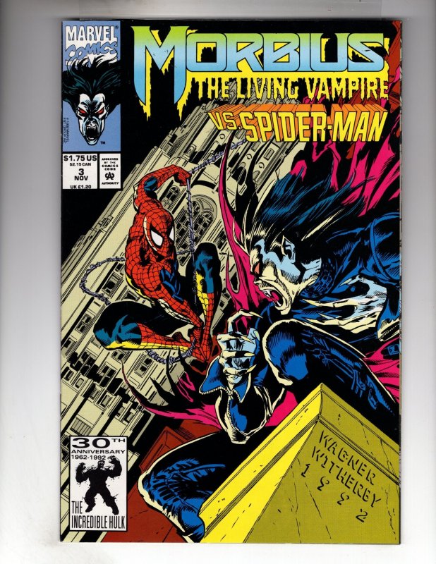 Morbius: The Living Vampire #3 (1992) SPIDER-MAN! *FLAT-RATE SHIPPING!* / EBI#1