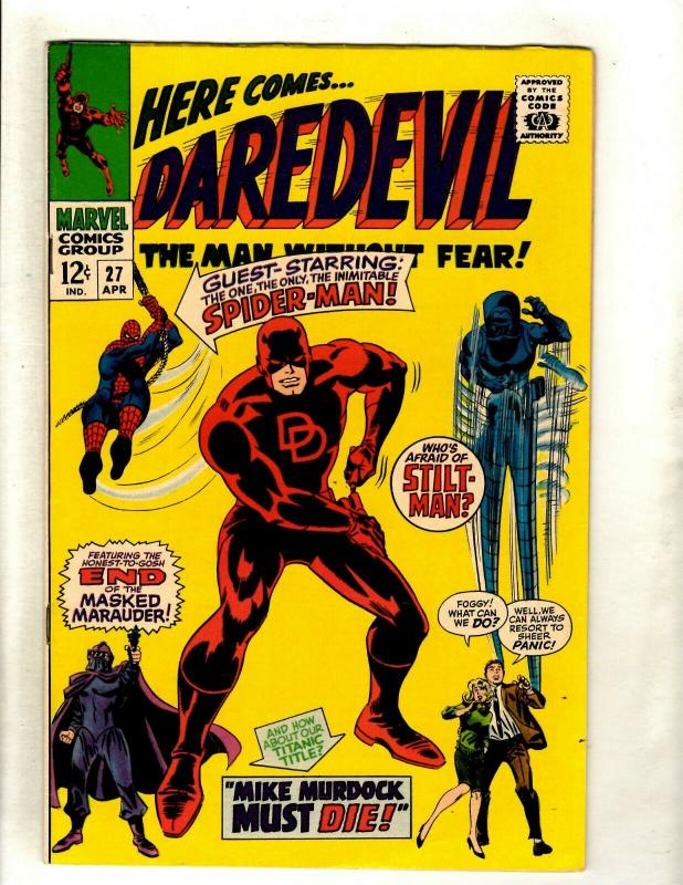 Daredevil # 27 VF/NM Marvel Comic Book Spider-Man Stilt-Man Matt Murdock HY1