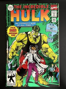 THE INCREDIBLE HULK #393 MARVEL COMICS (1992) GREEN FOIL COVER