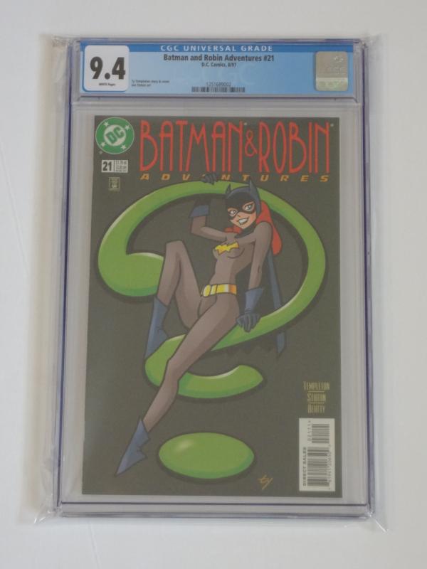 Batman and Robin Adventures #21 CGC 9.4; Batgirl cover!! Riddler appearance!!