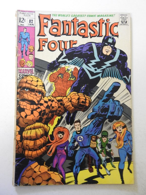 Fantastic Four #82 (1969) VG- Condition 1 in cumulative spine split