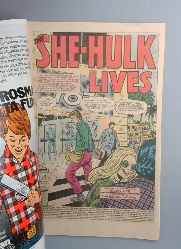 Savage She-Hulk #1, NM 1st Appearance/Origin, Marvel Comics, 1980 JR1