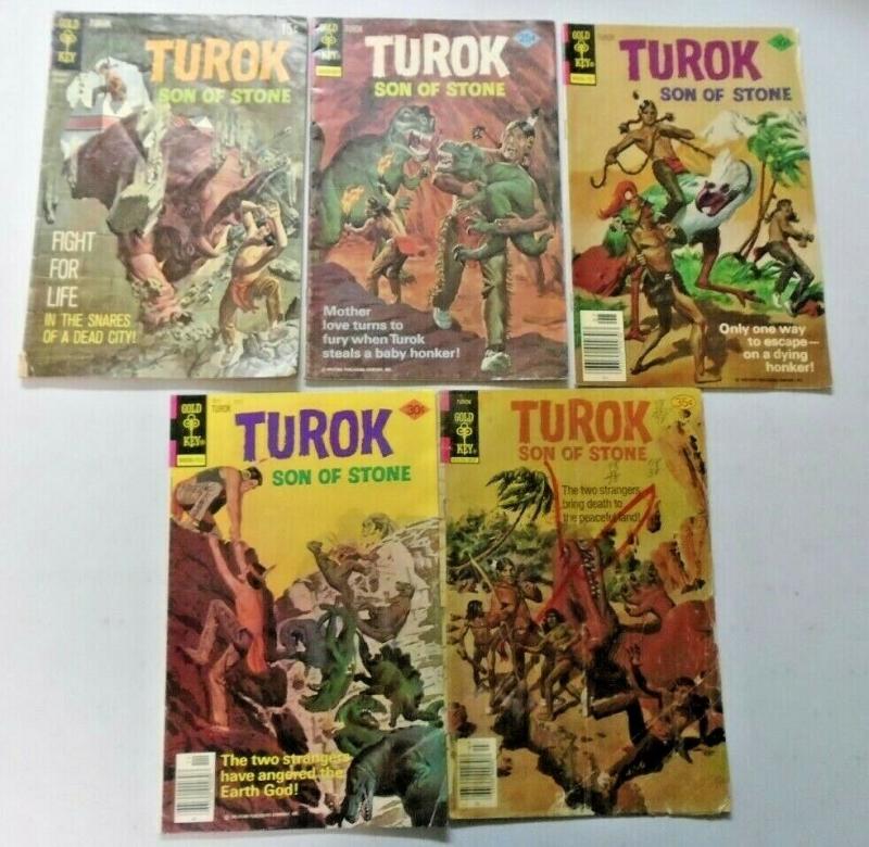 Turok Son of Stone lot 5 different books unknown condition (1956)