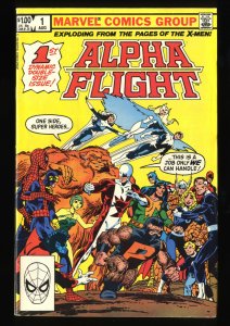 Alpha Flight #1 FN+ 6.5 1st Puck!  1st Marina Marvel!