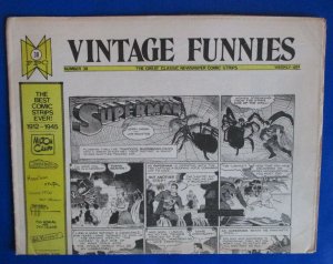 1973 VINTAGE FUNNIES #38 Comic Newspaper VGN Superman Mickey Mouse