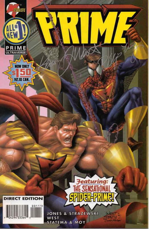 Prime (Vol. 2) #1B VF/NM; Malibu | save on shipping - details inside