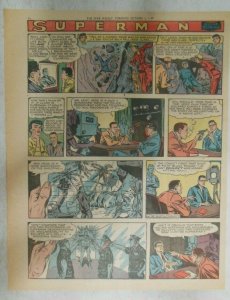 Superman Sunday Page #936 by Wayne Boring from 10/6/1957 Size ~11 x 15 inches